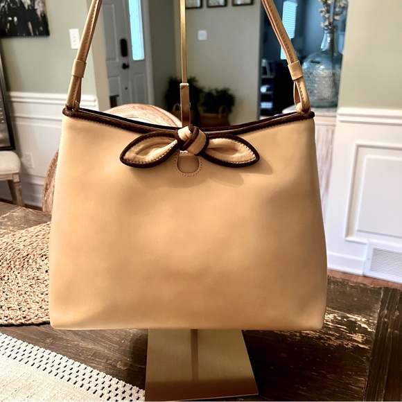 Furla Handbags - FURLA Leather Knotted Bow Shoulder Bag - Vintage